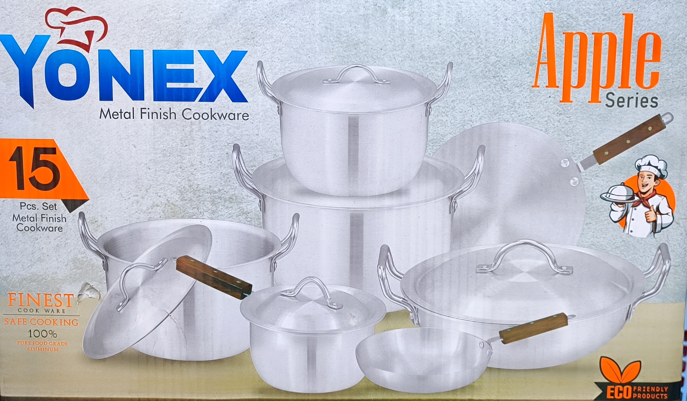 Apple Series Pure Aluminum Cookware Set - Yonex