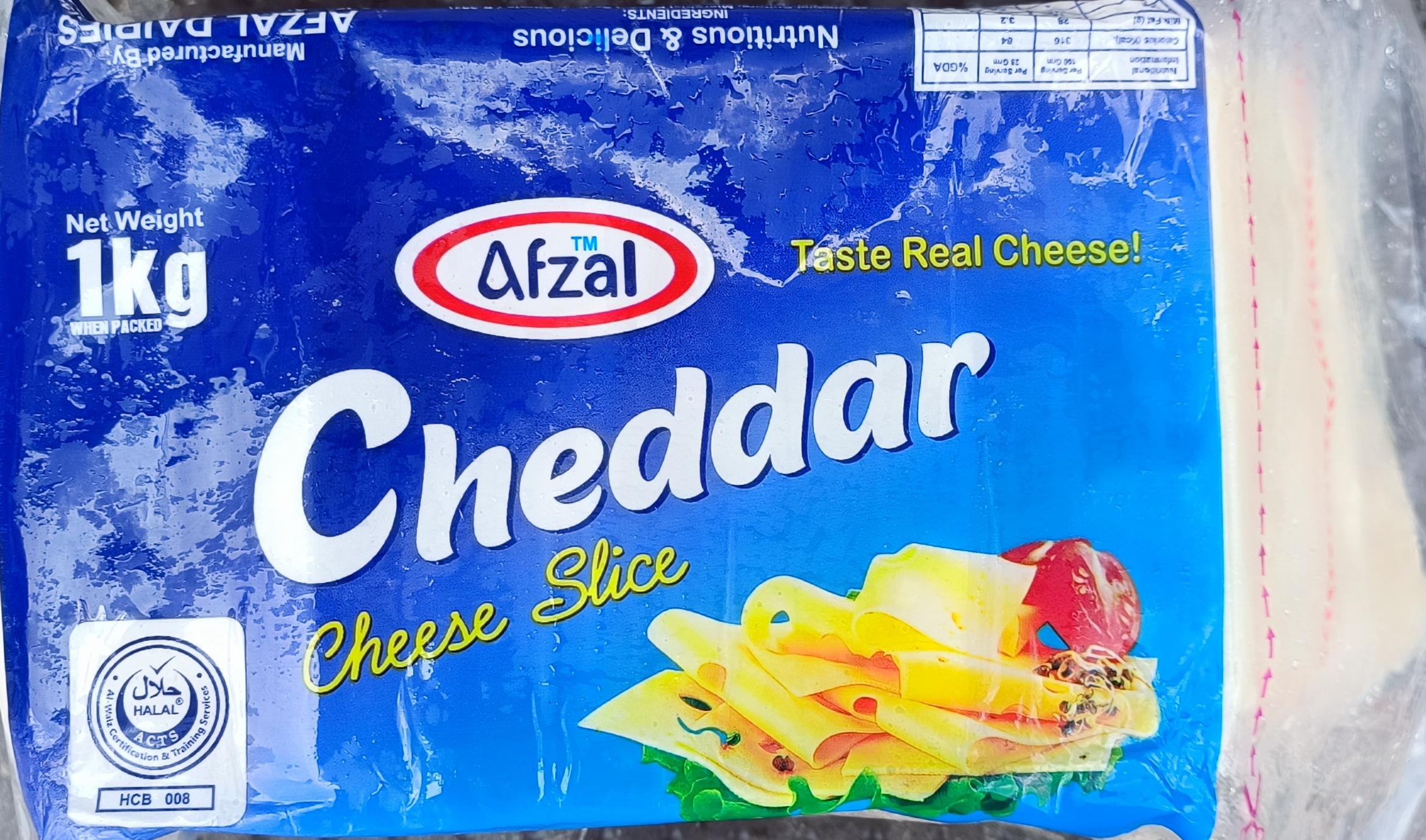Cheddar Cheese Slices - Afzal