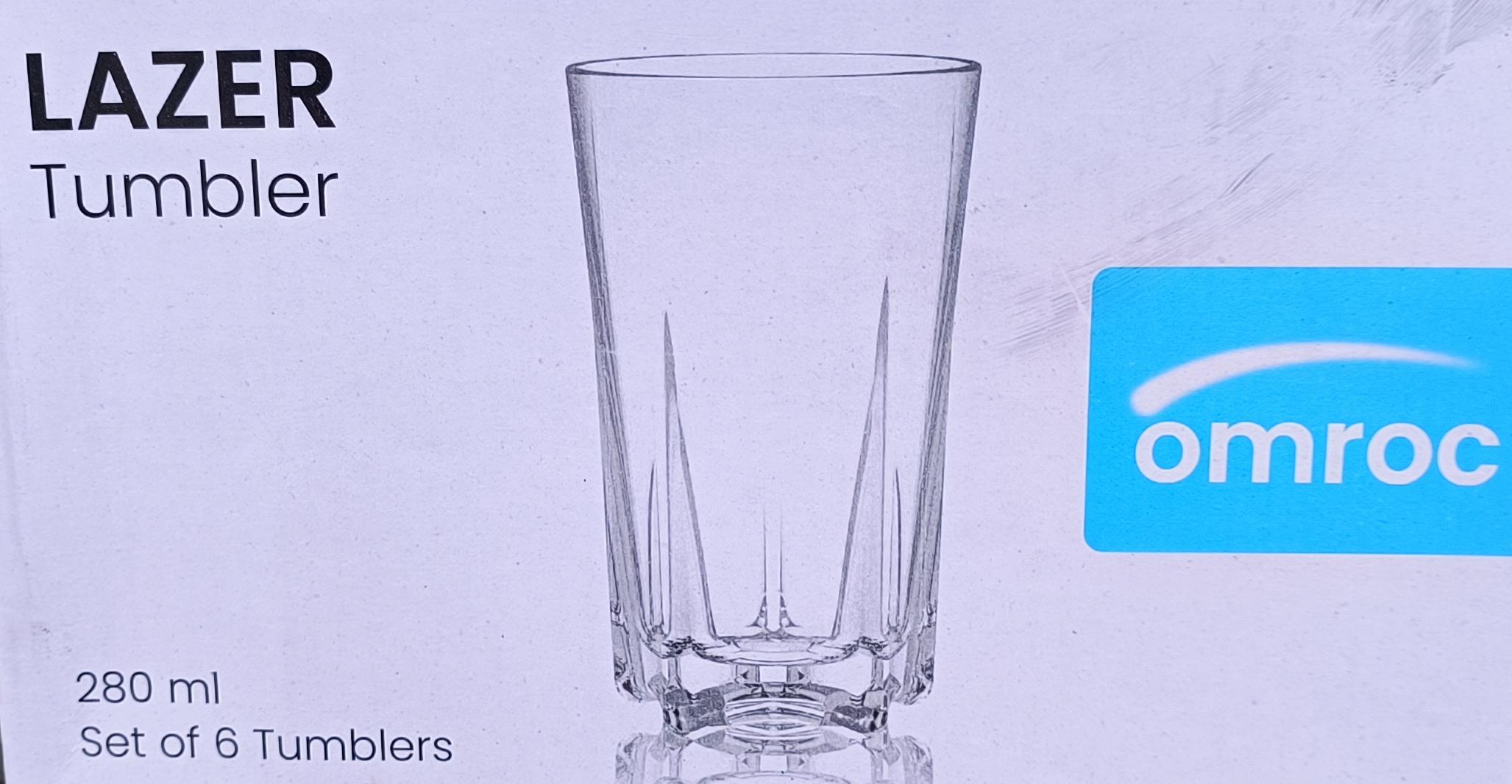 Lazer Glass Tumbler Set - omroc