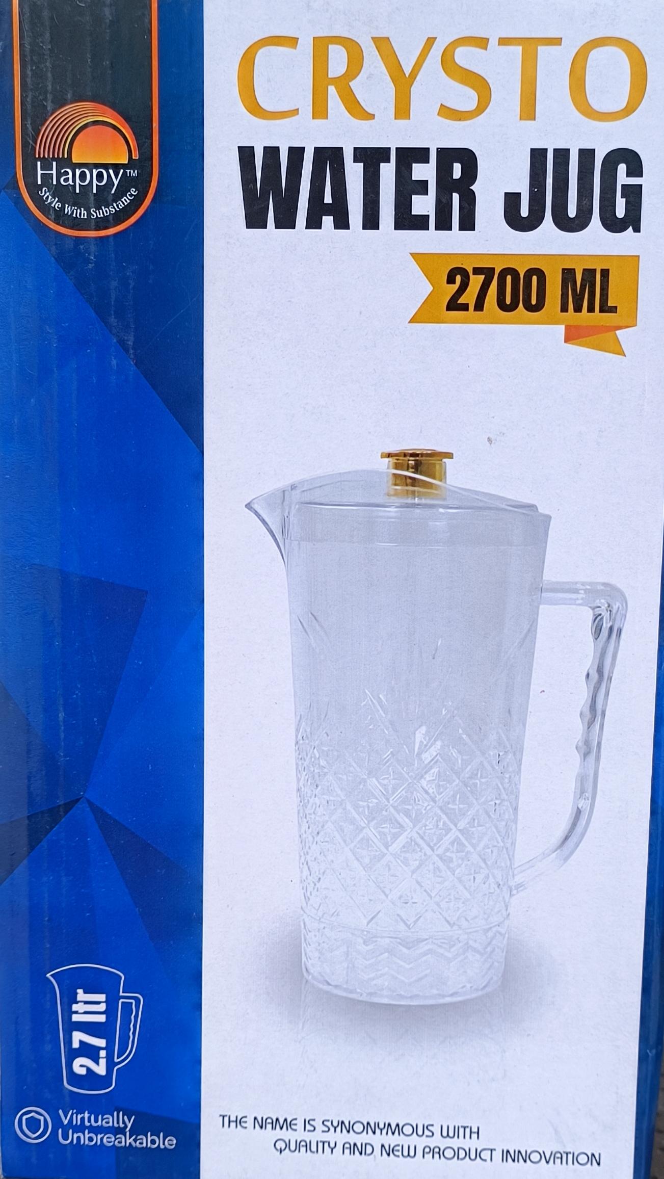 Happy Crysto Unbreakable Water Jug / 2.7L