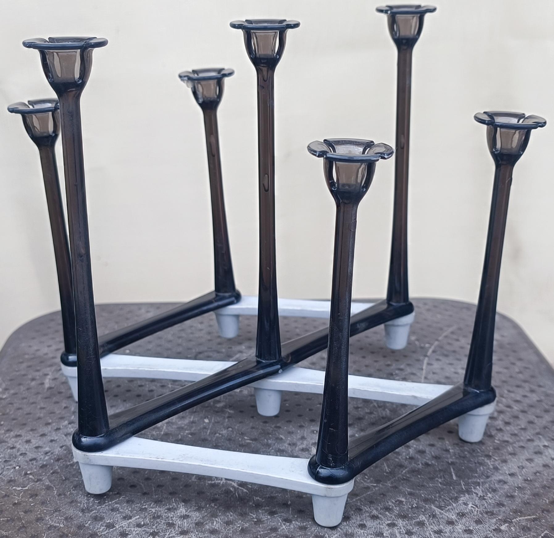 Multi-Stem Plastic Glass & Mug Drying Tree Rack Stand