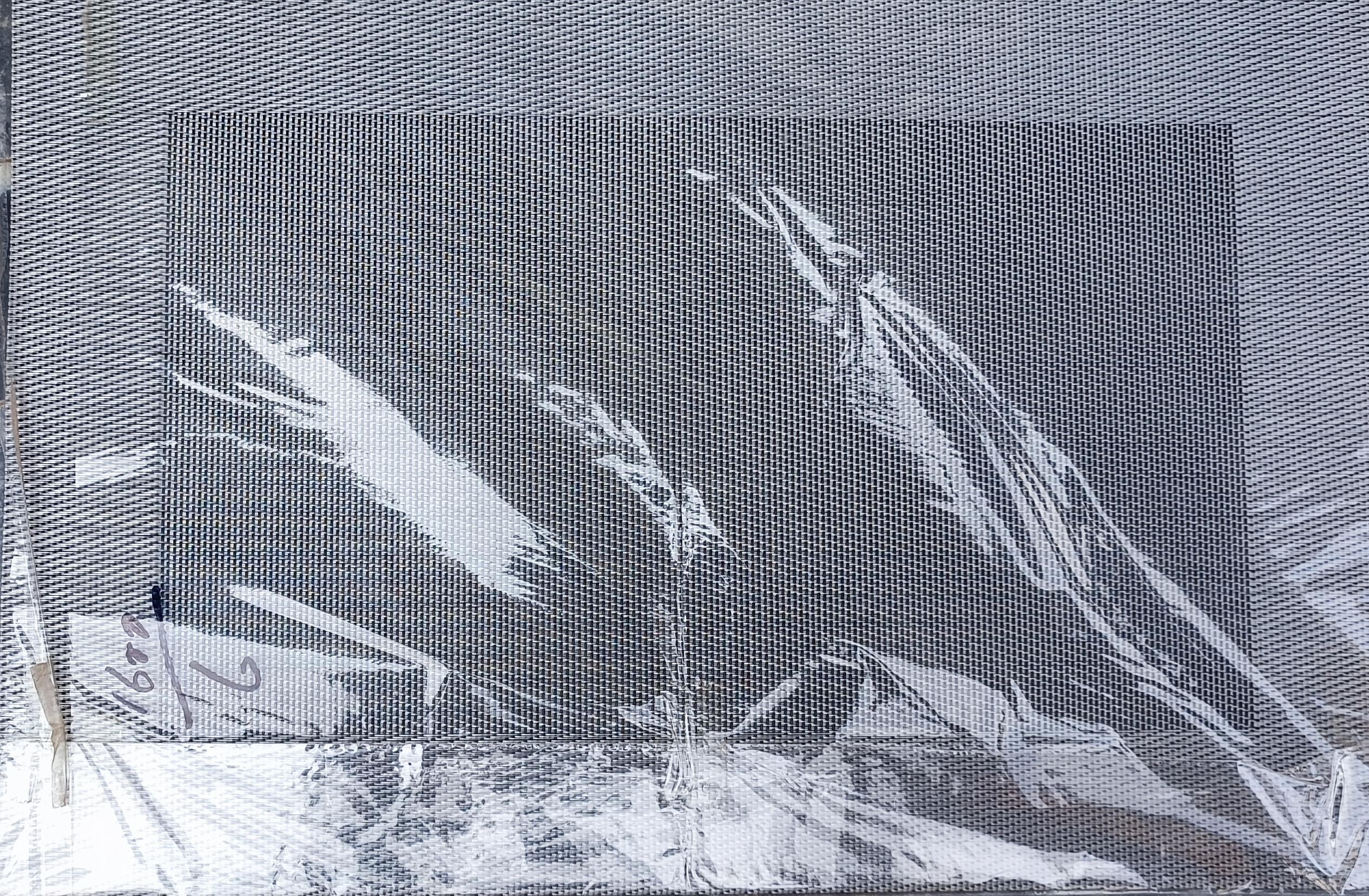 Woven PVC Dining Table Mat / Place Mat (Silver & Black Metallic)