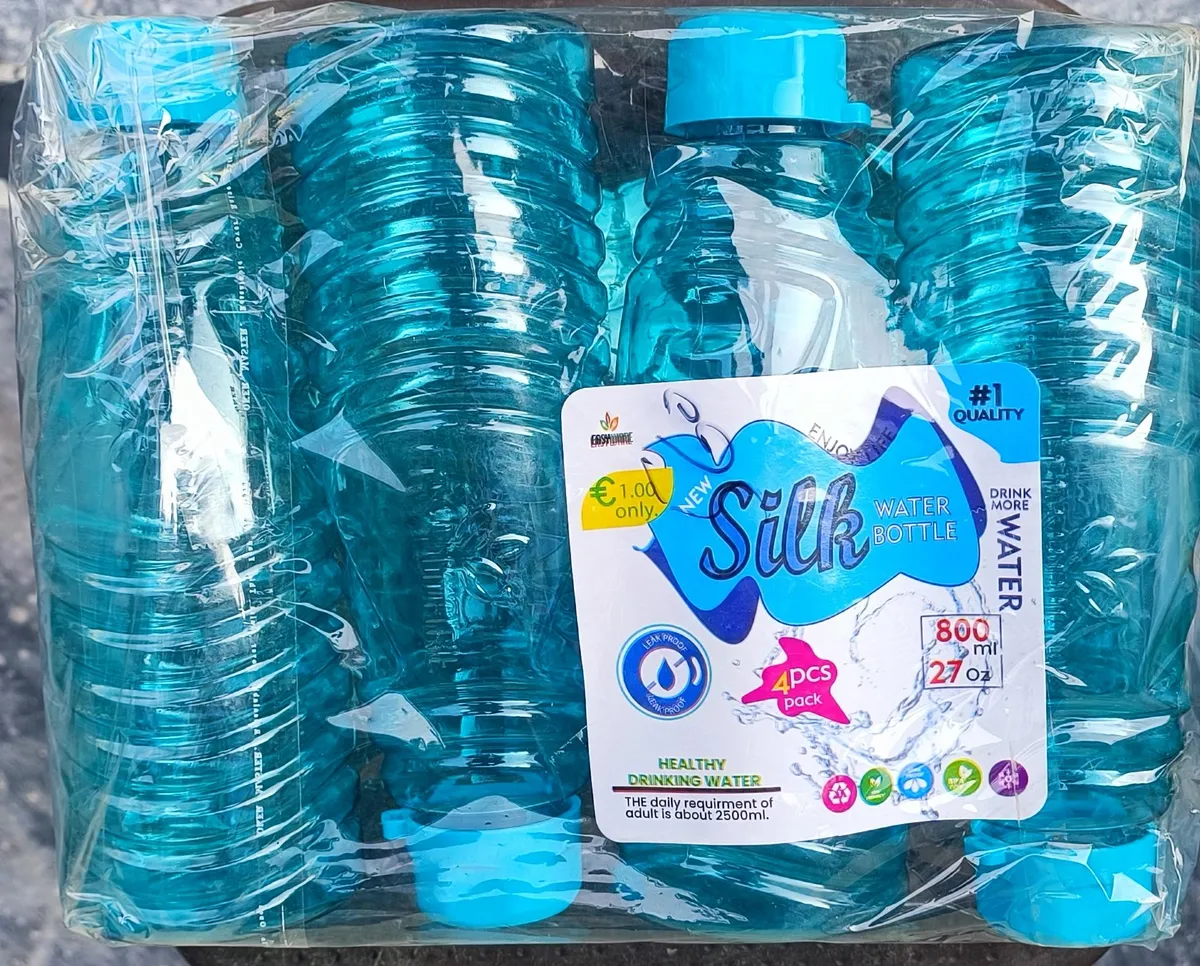 New Silk Leak-Proof Water Bottles (Pack of 4) - Easyware