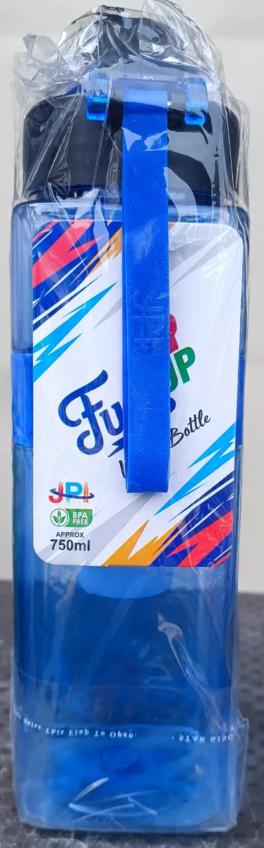 Full Up Square Water Bottle with Silicone Strap - JPI