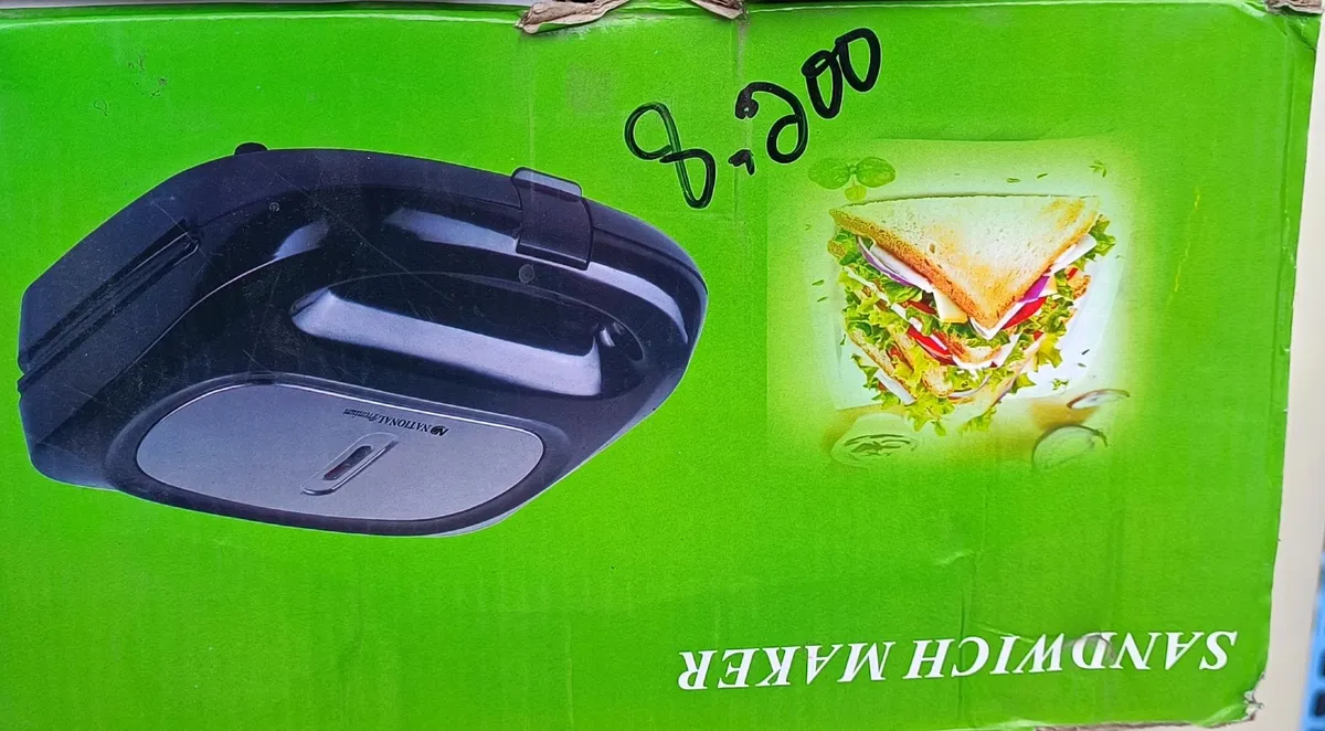 ND Premium 3-in-1 Detachable Sandwich, Waffle & Grill Maker (SM-114) - National