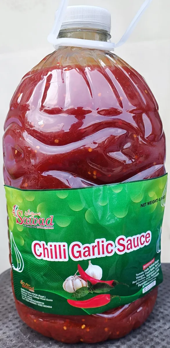 Sawad Chilli Garlic Sauce Gallon Bottle - Sawad / Baba Charli