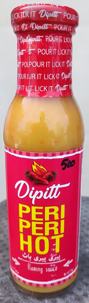 Peri Peri Hot Flaming Sauce 300g - Dipitt