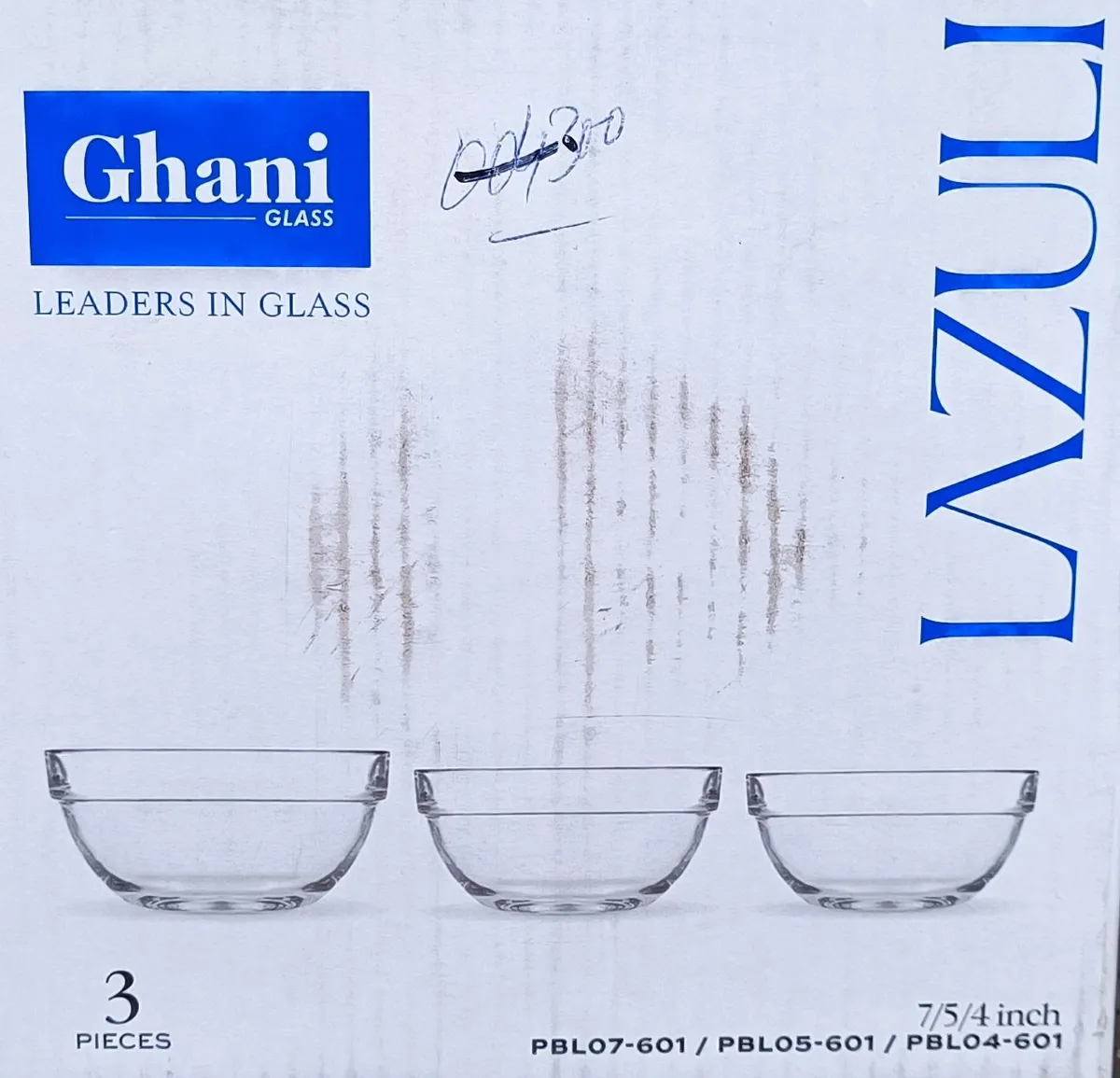 Ghani Glass Lazuli Glass Serving Bowl Set
